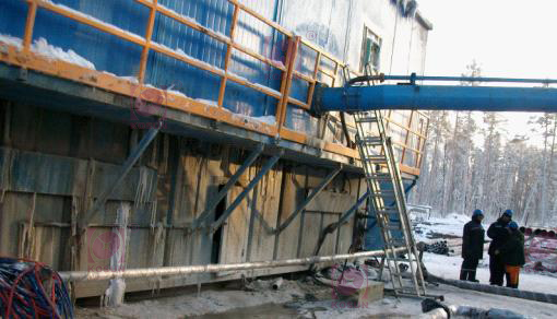 This pic shows KOSUN’s arctic solids control system was being in use on the site of Jetby Oilfield in Aktau, Kazakhstan. 